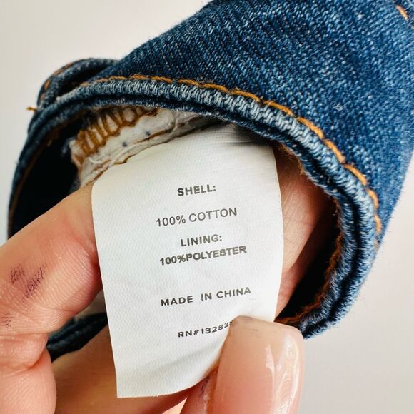 ✨💙 Superdown Revolve Mia Jean Dark Wash Denim 26 NWT 💙✨ - Picture 7 of 10